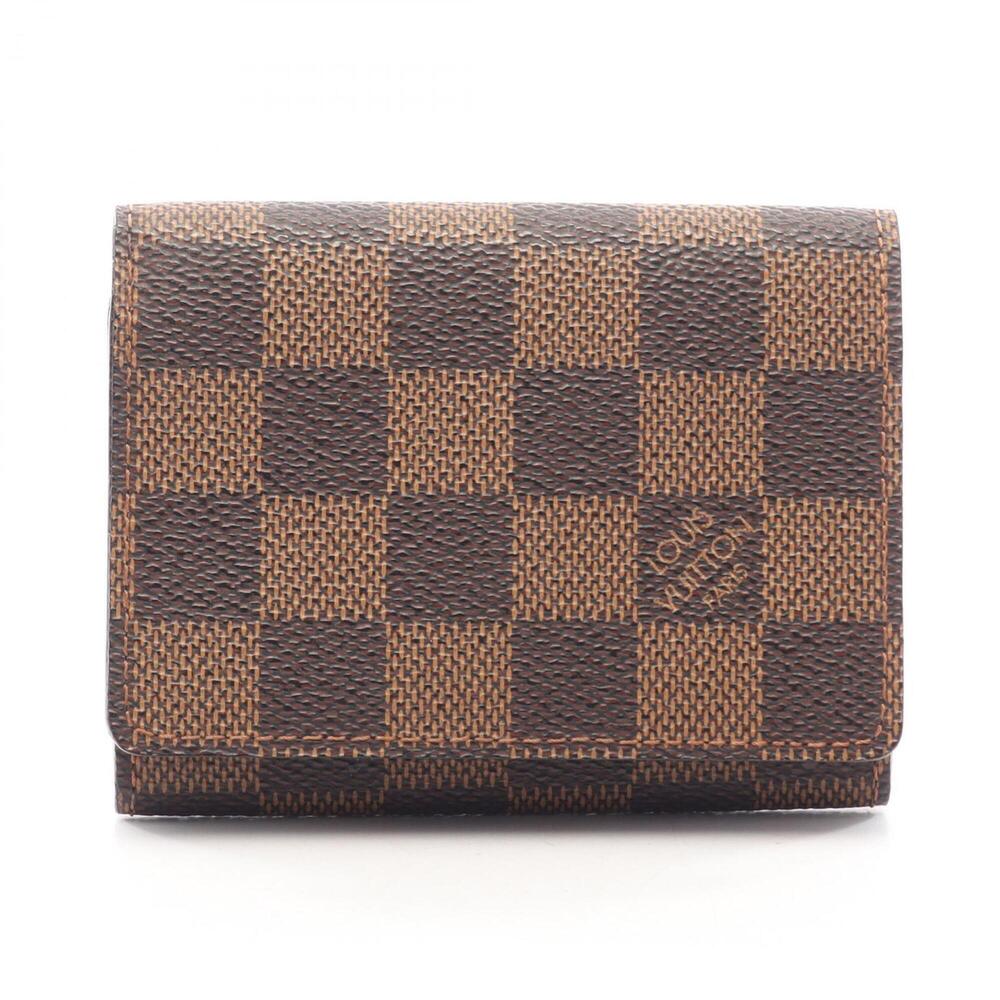 Louis Vuitton Enveloppe Carte de Visite Damier Ebene Business Card Holder Acc...